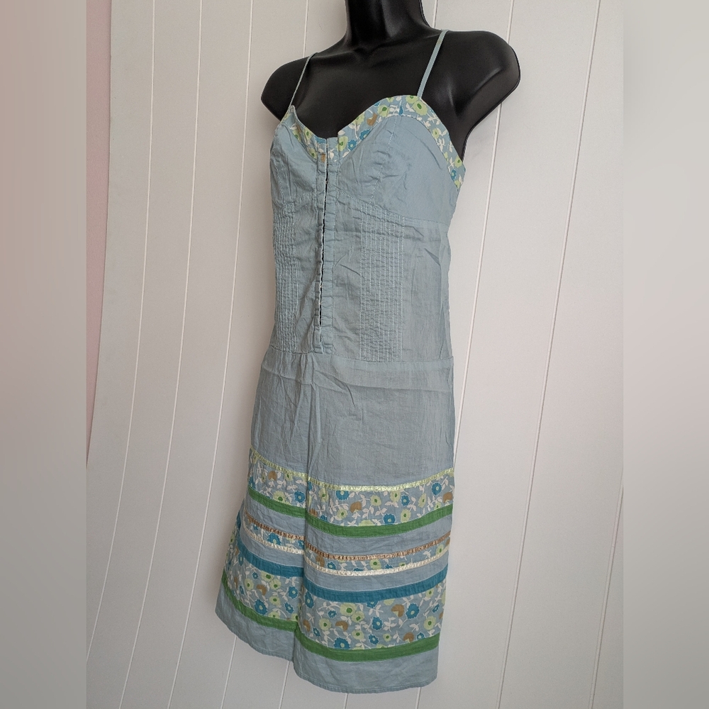 Vintage Wet Seal BabyBlue Floral Strappy Dress